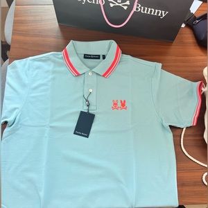 NWT Mens Kingwood Pique Polo Psycho Bunny